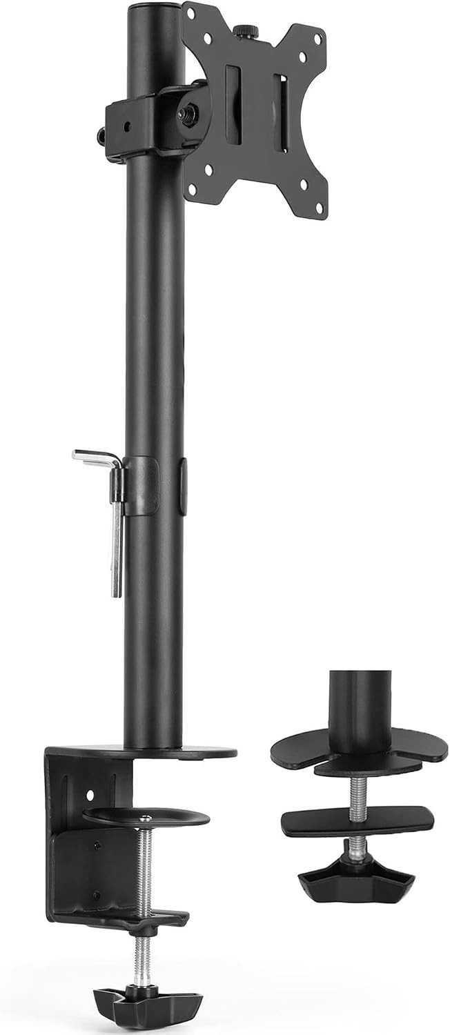 13 to 38 inch LCD Monitor Heavy Duty Desk Mount Stand, Holds 1 Standard to