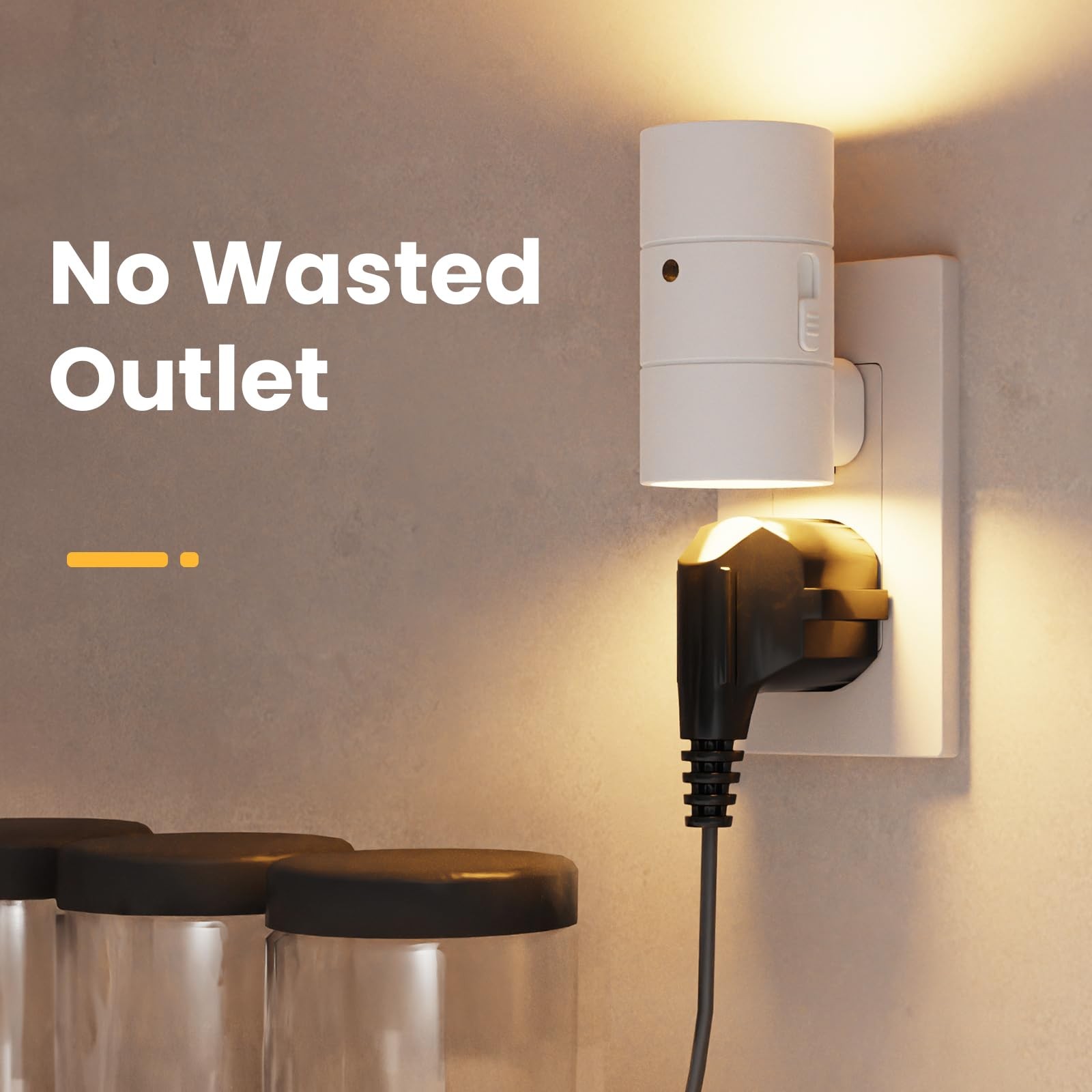 Night Lights Plug into Wall, Dimmable LED Nightlight with Dusk to Dawn Light ...