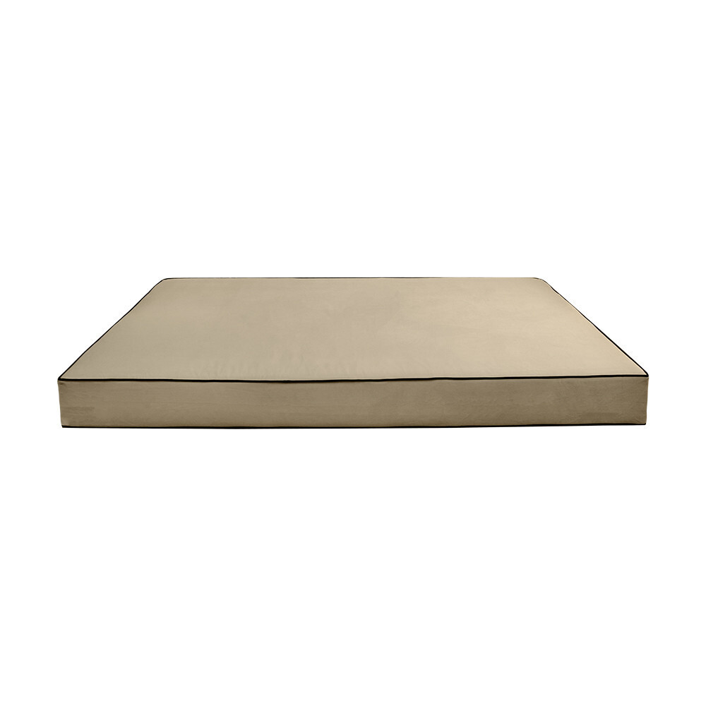Contrast Pipe 6" Twin-XL 80x39x6 Velvet Indoor Daybed Mattress COVER ONLY-AD304