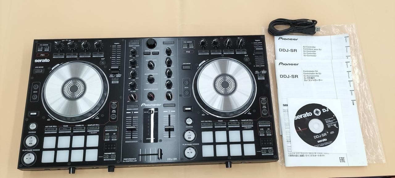 Pioneer DJ DDJ-SR Serato DJ Controller 2-Channel 4-Deck USB Tested w/Box Japan