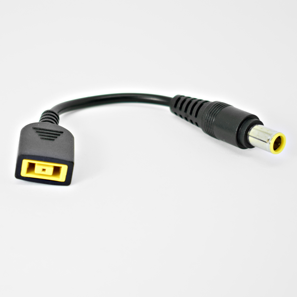4pcs 14cm 7.9x5.5mm Male To Square DC Female Adapter Cable For Lenovo ThinkPad