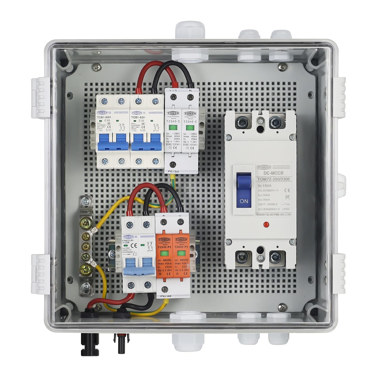 PV Combiner Box 1 String 25A 150A DC 63A AC Surge Protection SP5K SP5.2K LVM5K