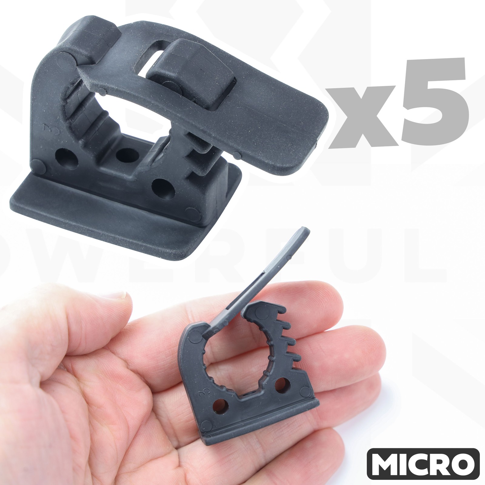 5x QuickFist Rubber Mount MICRO Cable Clamps Tools #30032 Quick Fist Holder