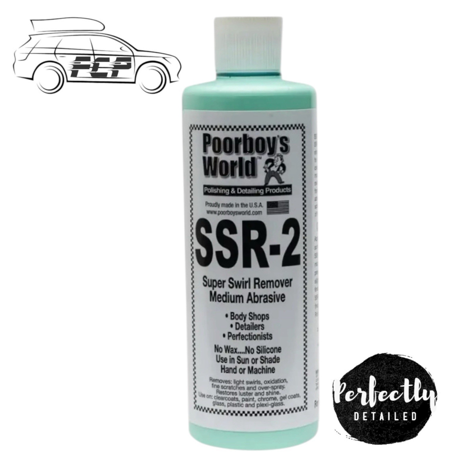 POORBOYS SUPER SWIRL REMOVER SSR 2 - MEDIUM ABRASIVE, REFINISHING, DETAILING