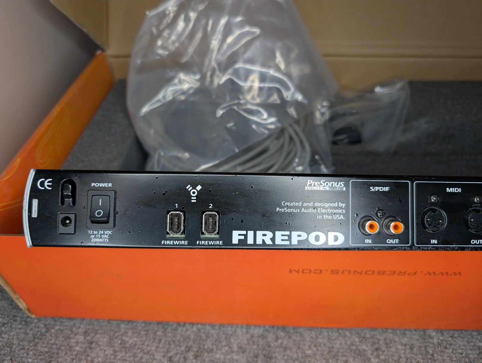 PreSonus FIREPOD Digital Audio 24Bit/96k Recording Interface+ Power Cord