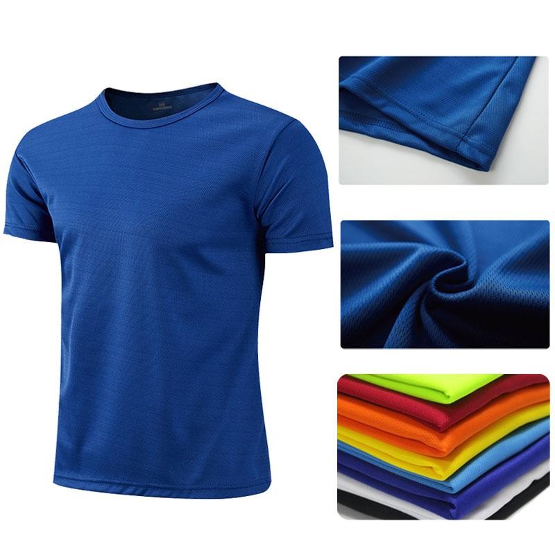 Unisex Quick Dry Sports T-Shirt Short Sleeve Gym Running Fitness Top
