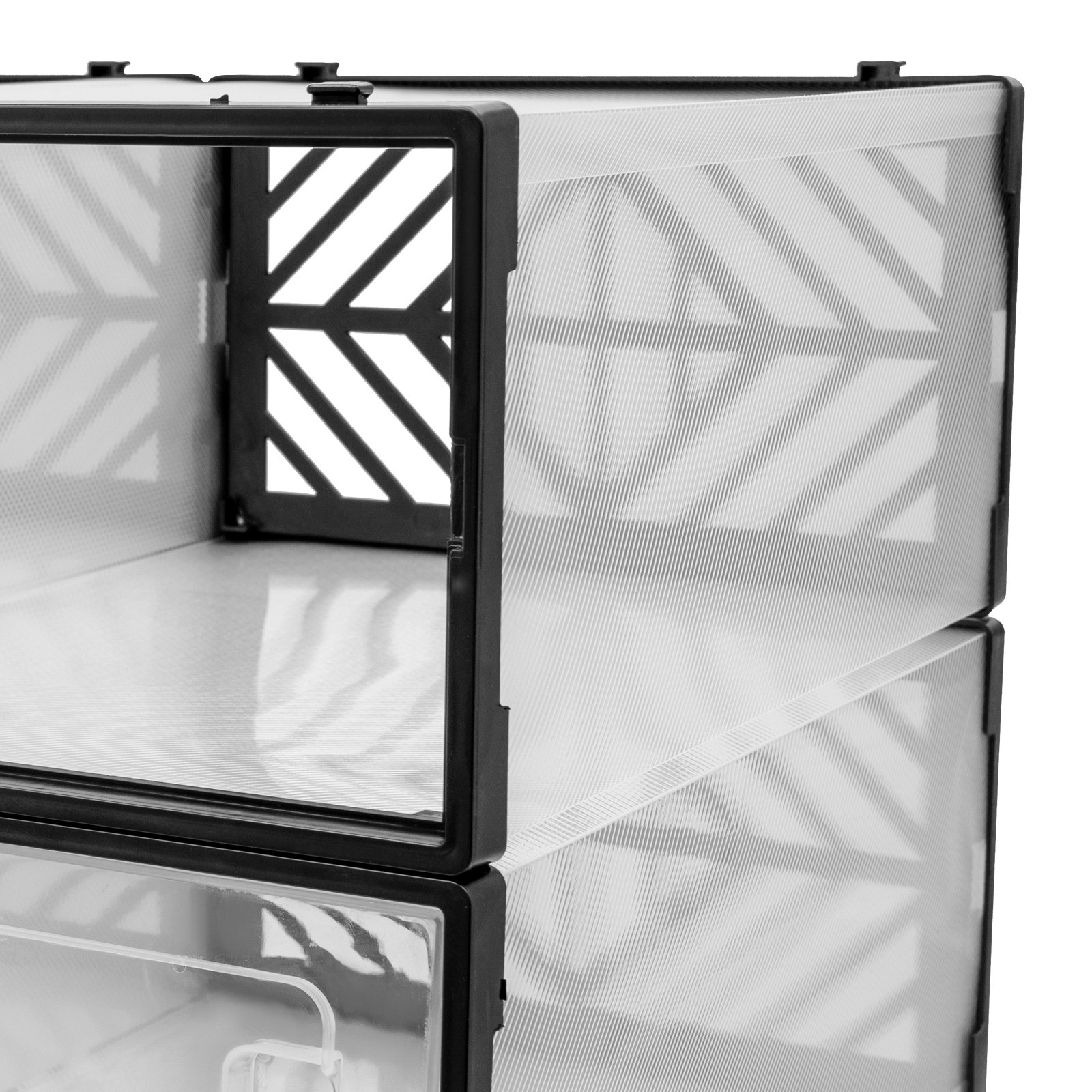 Rectangle Stackable Shoe Boxes, 20 Pieces Shoe Organisers, Shoe Storage Box