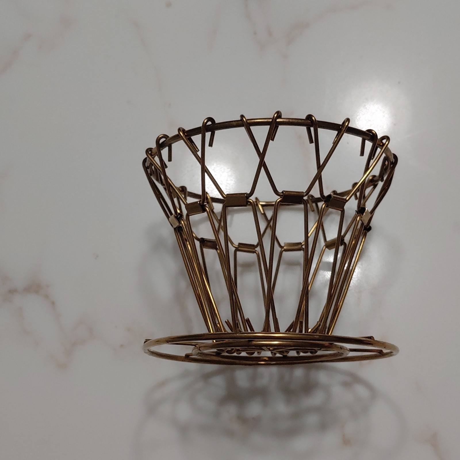 Brass Collapsible Coffee Dripper By Kikkerland