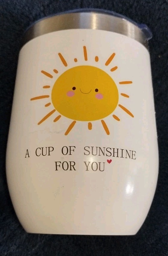Metal Cup With Lid Sunshine