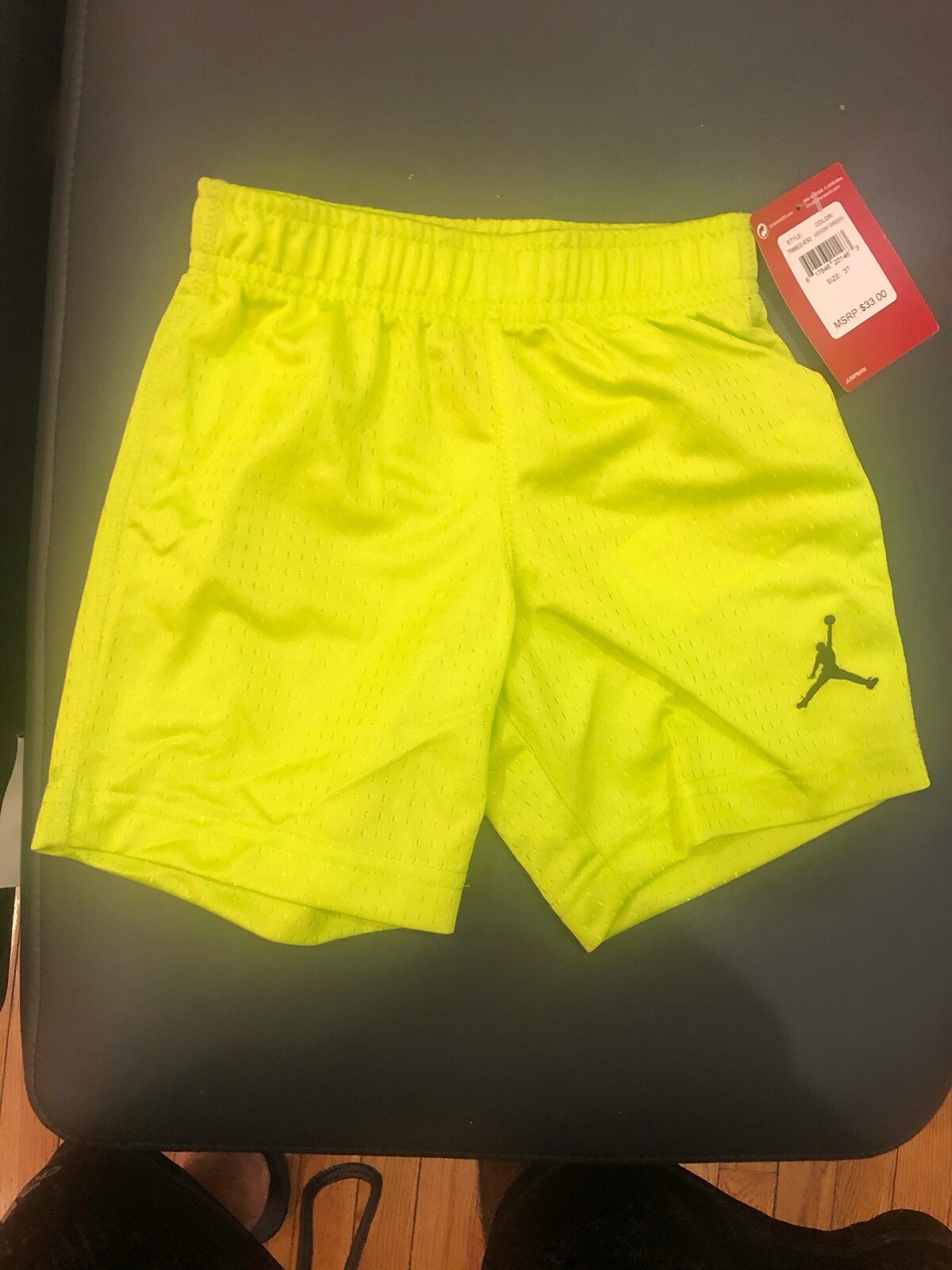 Nike Air Jordan Little Boys Toddler Basketball Shorts Venom Green