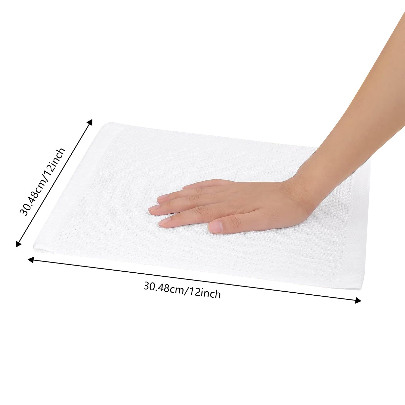 100% Cotton Waffle Weave Kitchen Dish Cloths, Ultra Soft Absorbent Quick Drying