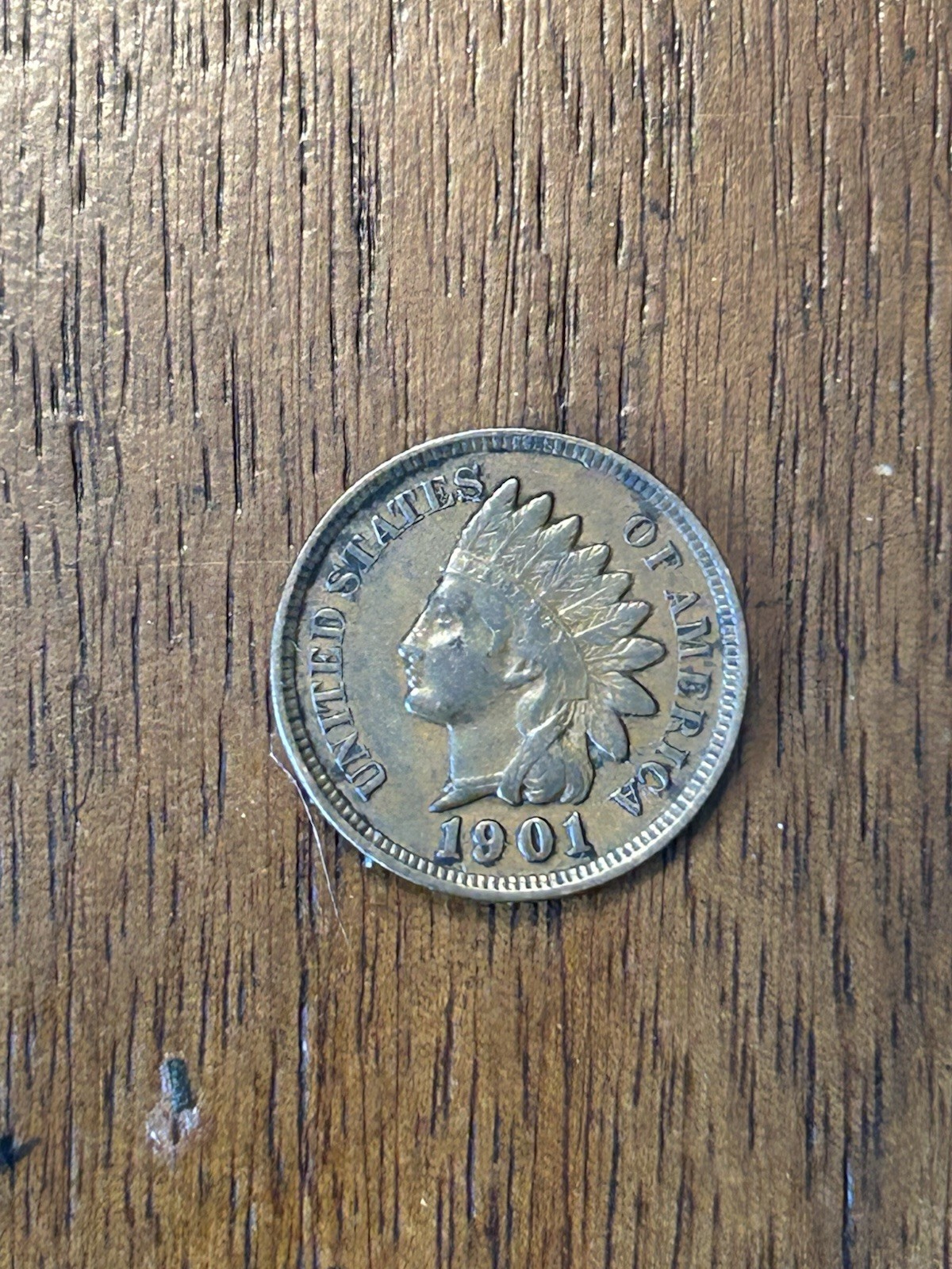 1901 Indian Cent XF