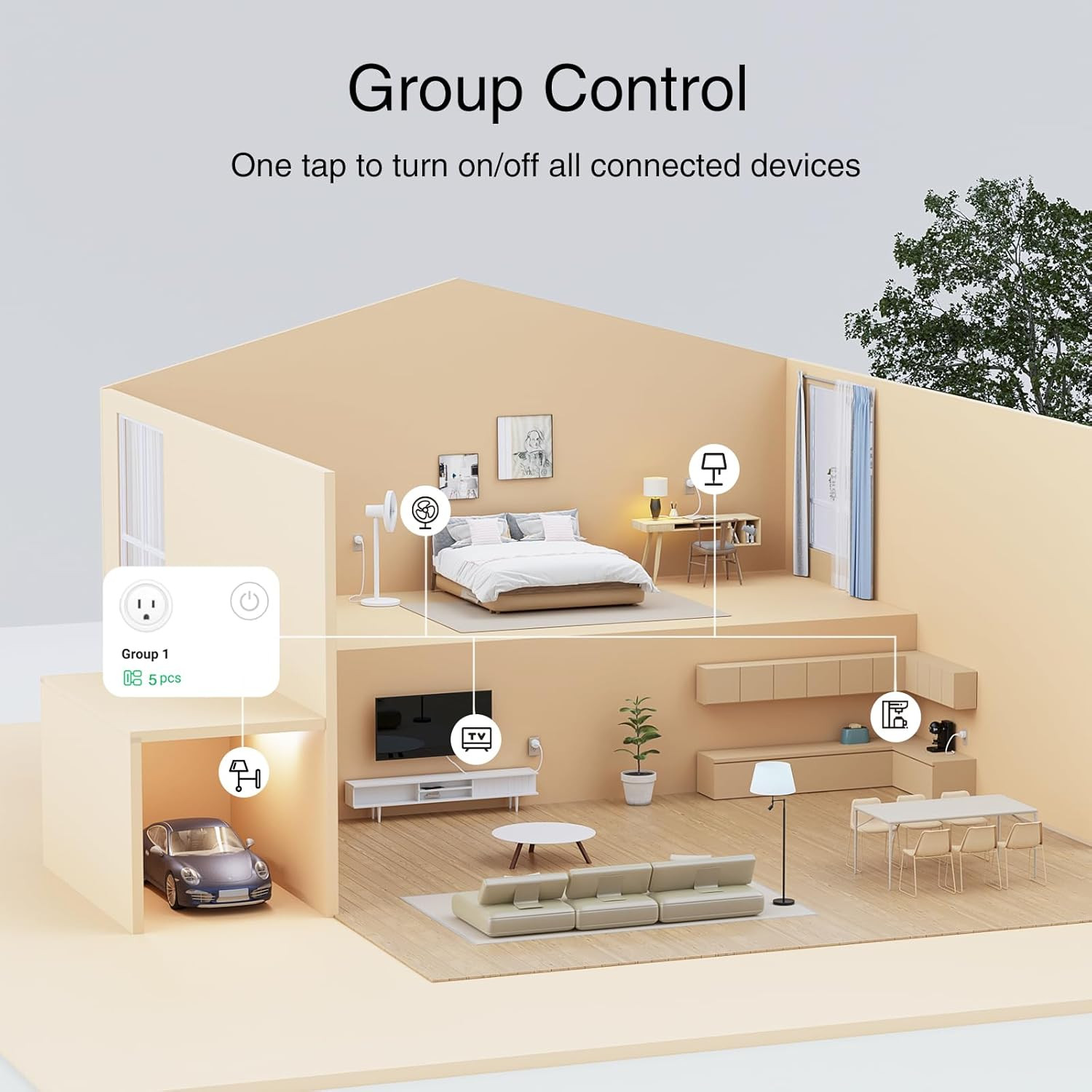 WiFi Smart Plug Outlet Timer App Remote Control Works with Alexa Google