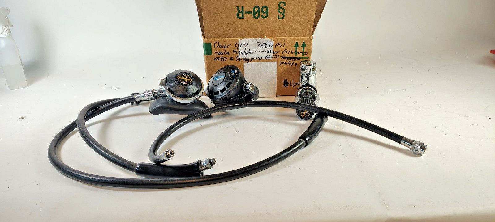 Dacor 9000 PSI First Stage Scuba Regulator Set w/ Scubapro G250 Graphite Octopus