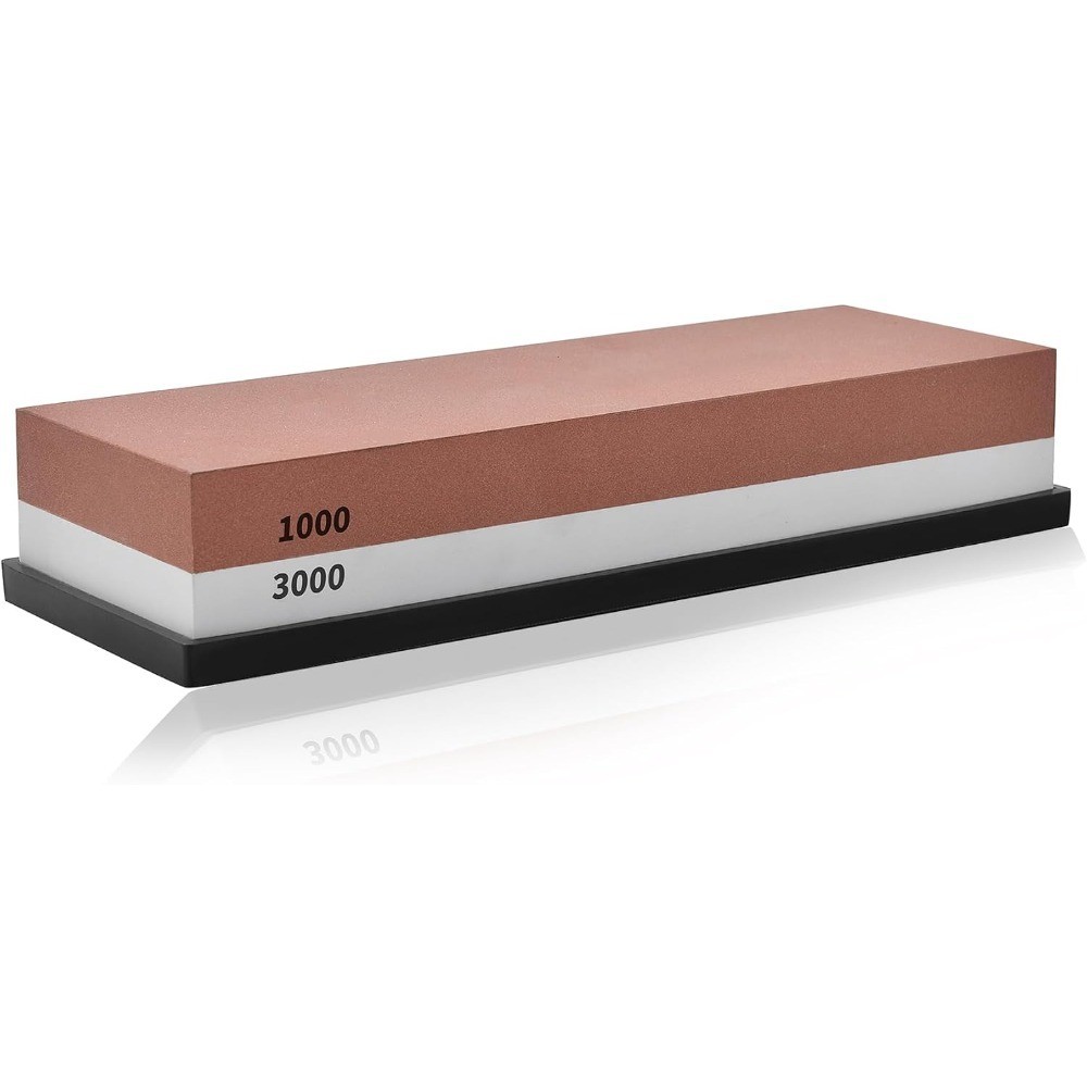 Premium Whetstone Knife Sharpening Stone 2 Side Grit 1000/3000 Waterstone-