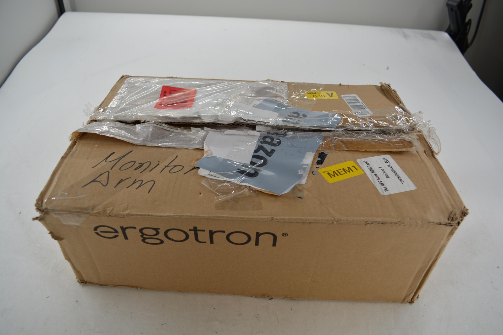 Ergotron NX Monitor Arm Desk Stand White Adjustable Aluminum Clamp W/ Hardware