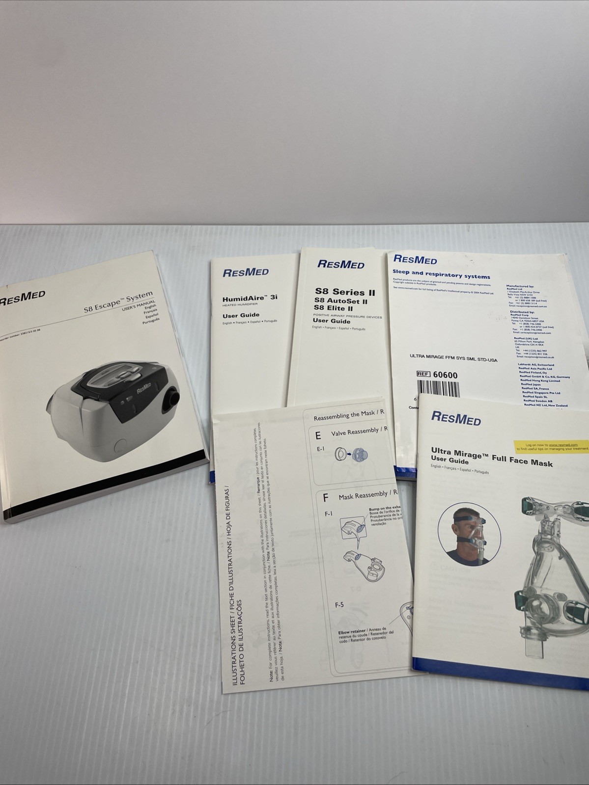 ResMed S8 Escape User Guide Manuals