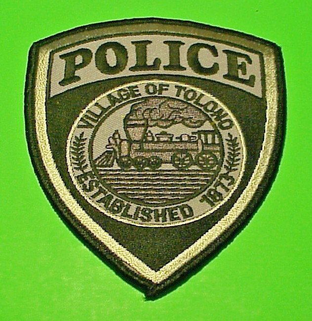 TOLONO  ILLINOIS  ESTABLISHED 1873  IL  TRAIN  SUBDUED   5"  POLICE PATCH