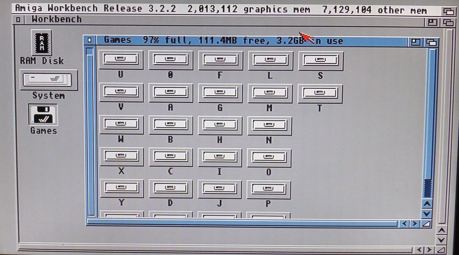 AMIGA 1200 . Workbench 3.2.2 + WHDLoad (3GB Spiele&Programme)+Kickstart.SD Karte