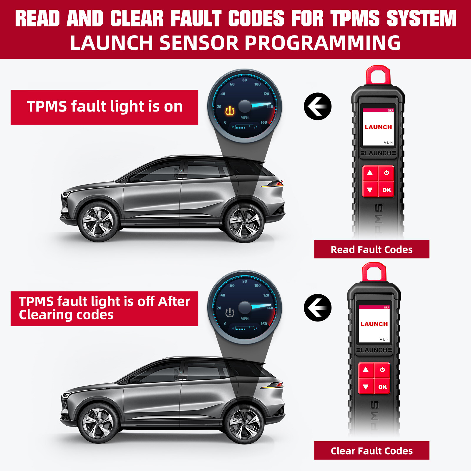Launch X-431 i-TPMS TPMS Tire Pressure Detector Car Programmer TPMS Sensor Tool