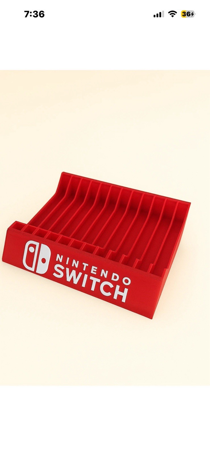 Nintendo Switch Game Case Holder Fits 1 to 12 Organizer Display