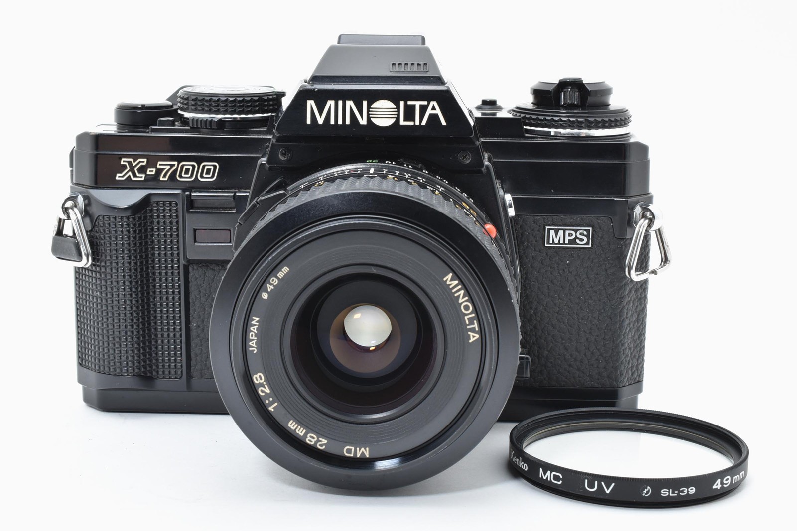 [MINT+] MINOLTA X-700 35mm SLR Film Camera Black / MD 28mm f2.8 lens From JAPAN