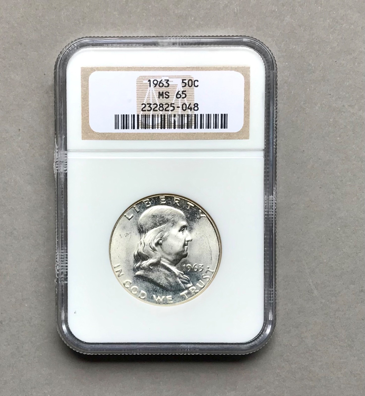 1963 Franklin Half Dollar NGC MS65