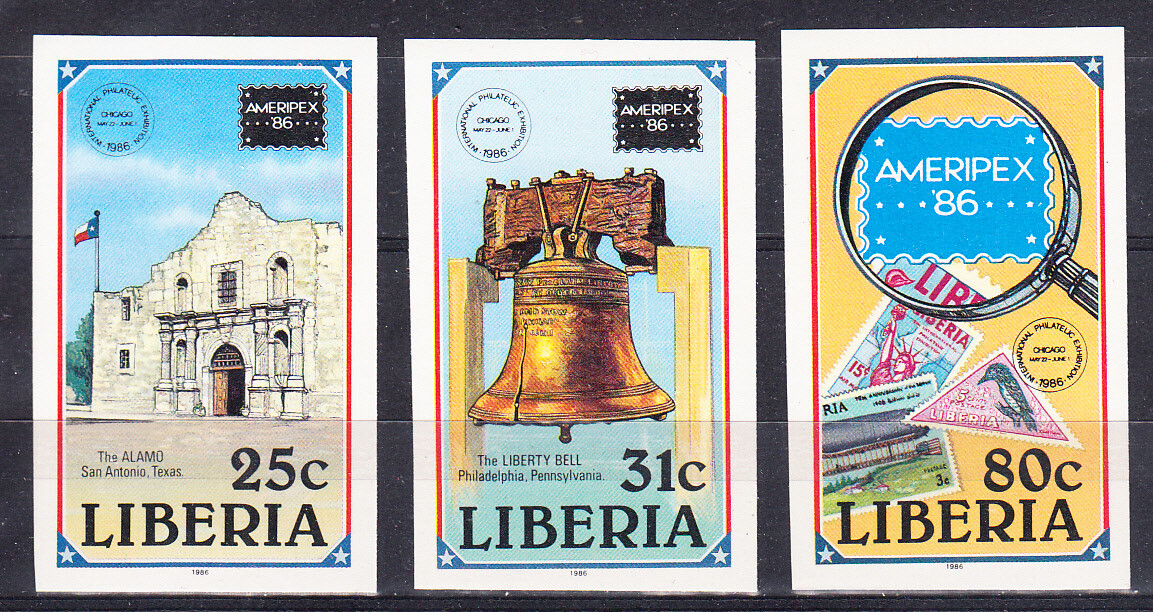 W LIBERIA 1043v1045v AMERIPEX