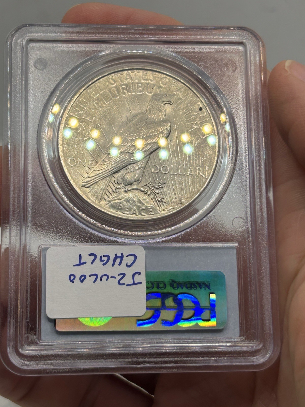 1922 PCGS MS61 VAM-5A Top 50 Scar Cheek Peace Silver Dollar! Rare Variety***