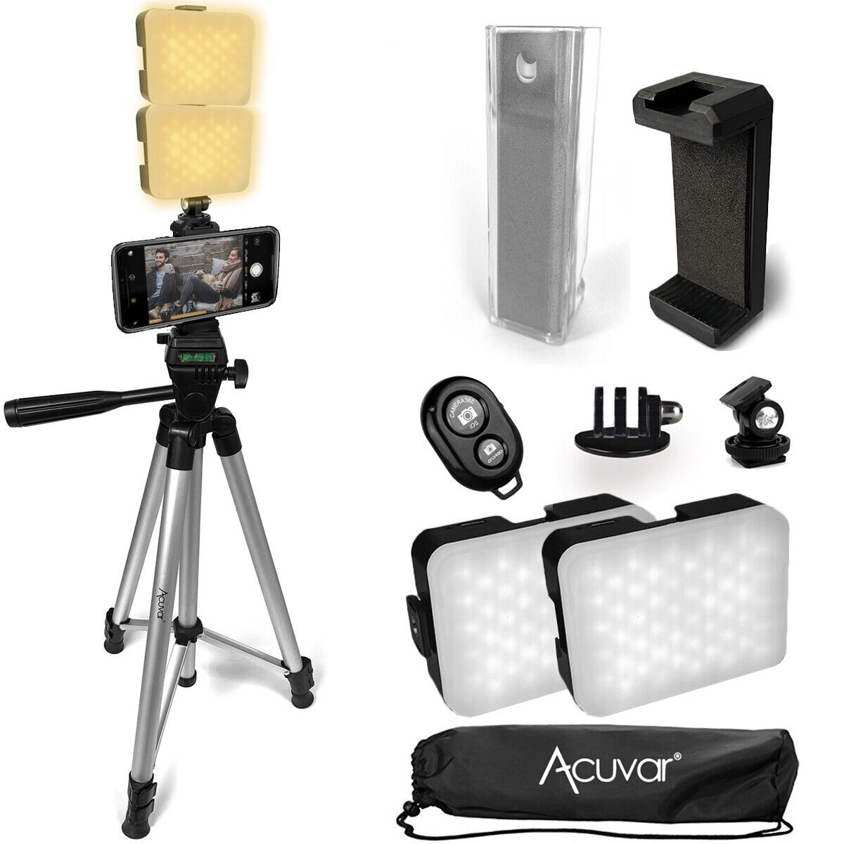 Full Size 50-inch Tripod W Leveler & Carrying Case for SLR Cameras