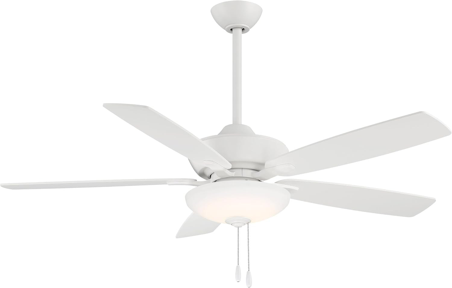Minka-Aire F553L-WHF Minute 52" Ceiling Fan with LED Lights, Flat White
