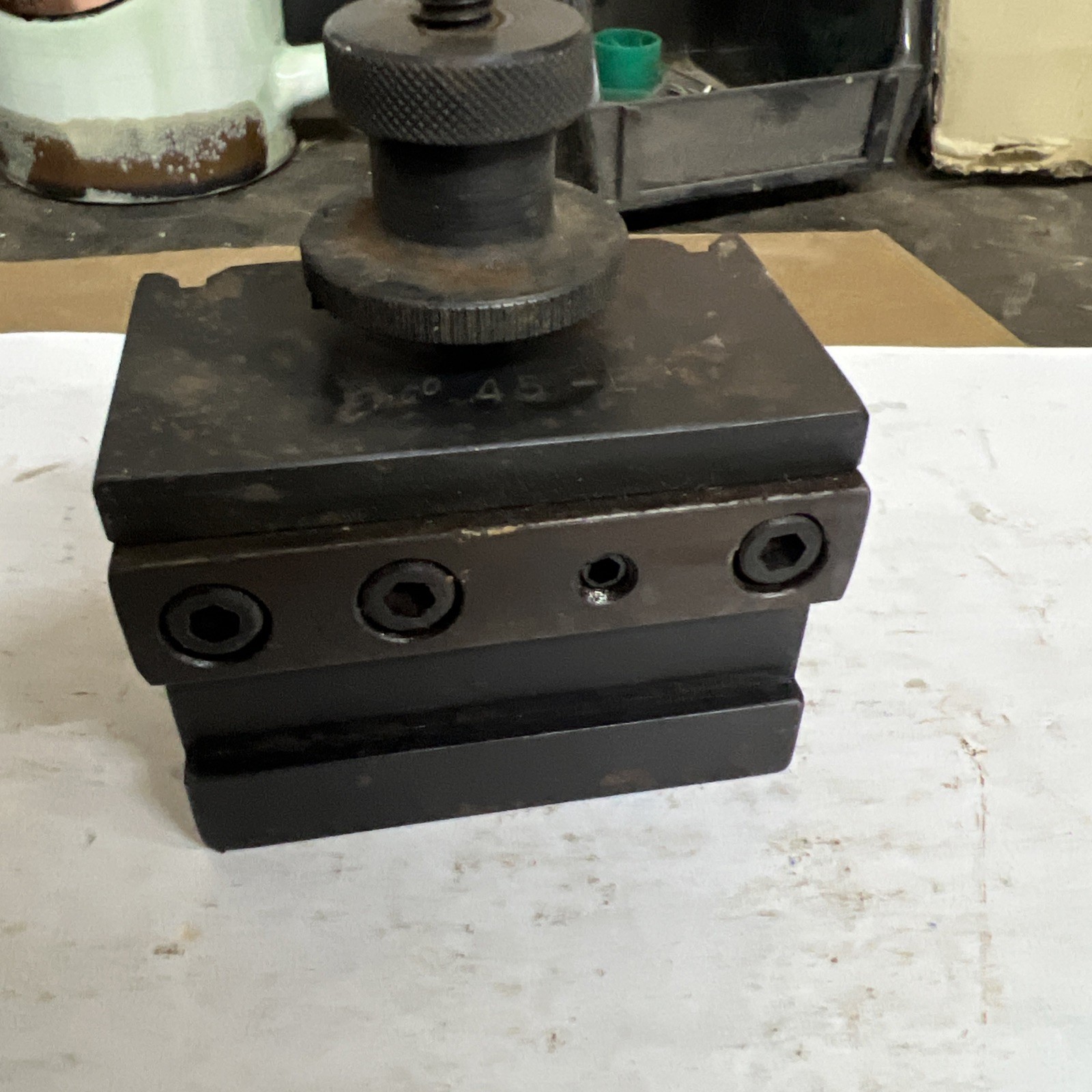 Enco 45 E Quick Change Tool Post Holder Block Wedge Turning Tool