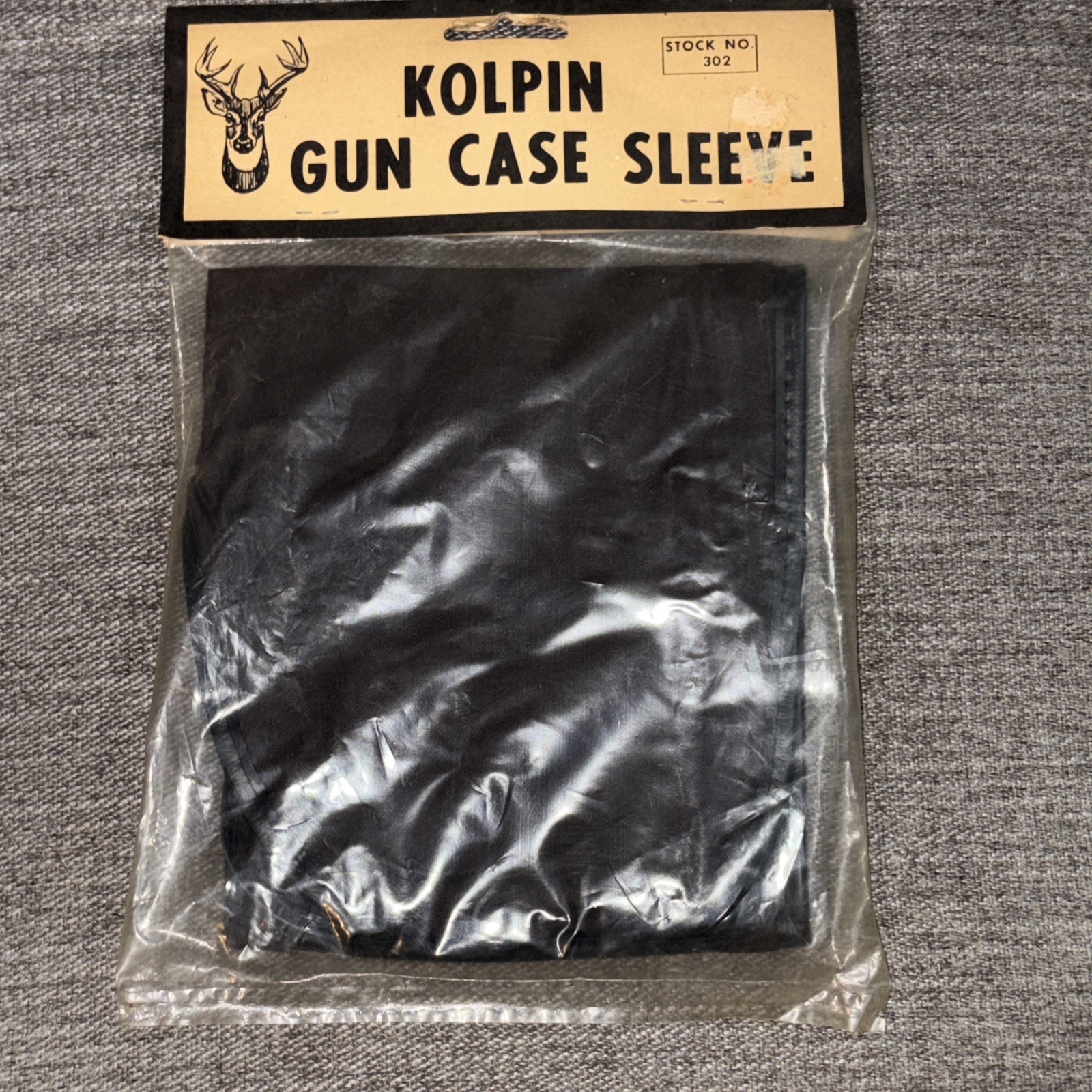 Vintage Kolpin Brown with Black Trim Soft Gun Case Sleeve Stock No. 302 NOS