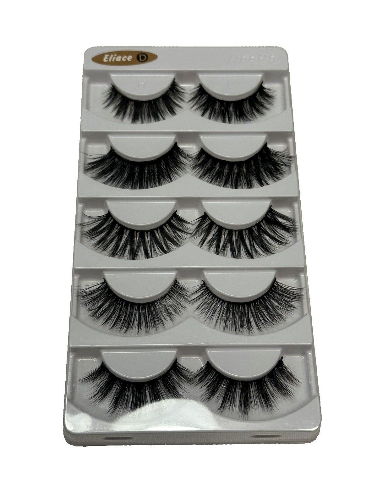 ELIACE 6D false eyelash mink lashes 5 different pairs glue not included D