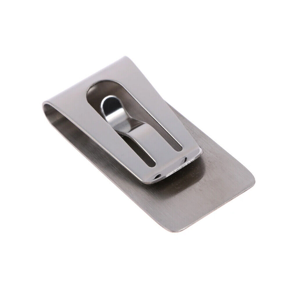 Stainless Steel Metal Money Clip Cash Bill Clamp Holder Men Women Wallets Slim