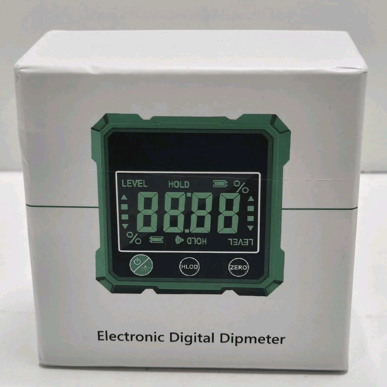 Digital Laser Protractor / Inclinometer Dipmeter Black New Open Box Angle Gauge