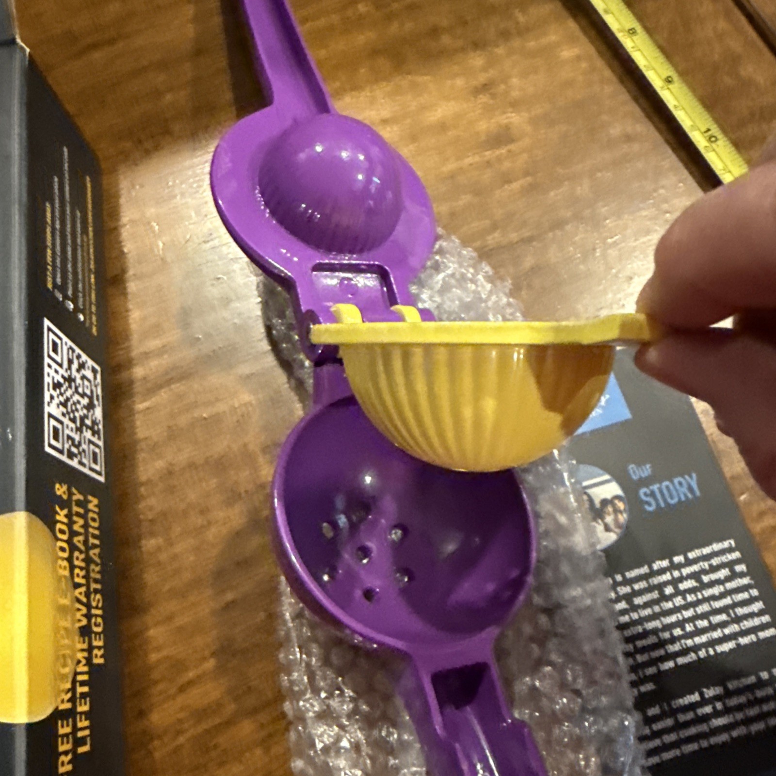Zulay Metal Lemon Lime Squeezer - Purple