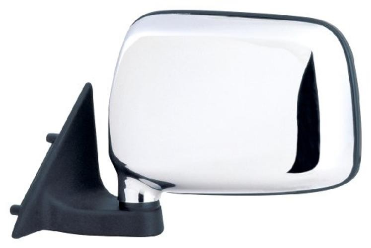 Fit System Driver Side Mirror for Mazda Pick-Up, Chrome, Driver Side (LH)