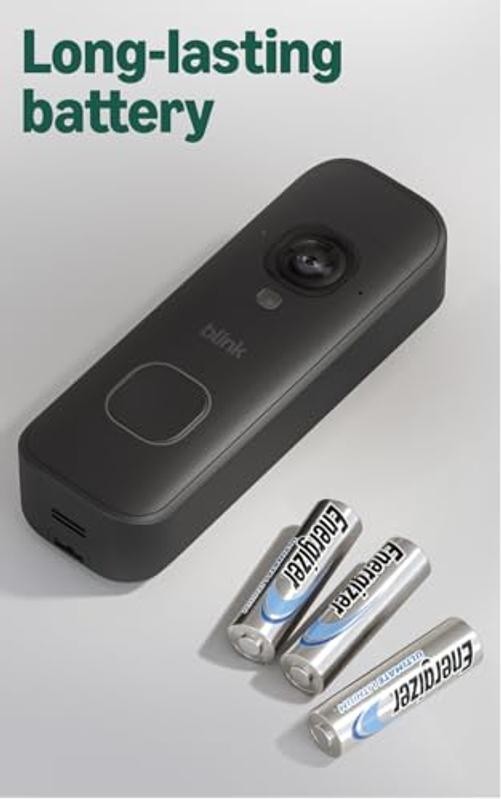 Battery 2K+ — New Model — Black Doorbell & Sync Module