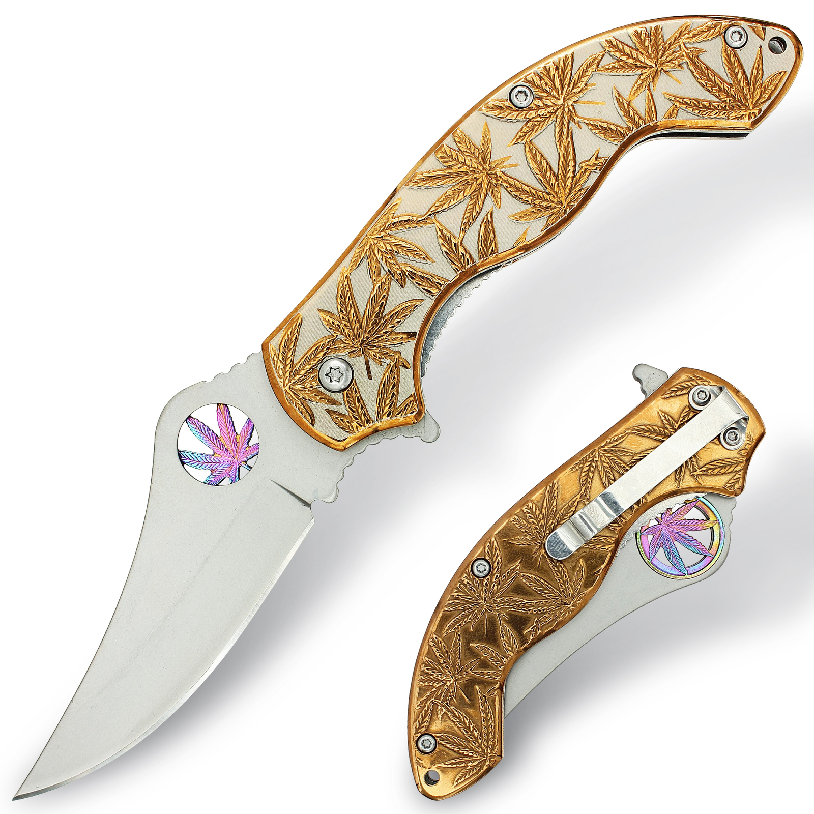 New Assisted Opening pocket knife Hunting survival Stainless Steel blade