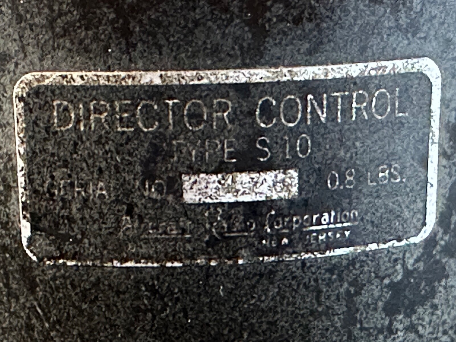 Vintage ARC Aircraft Director Control Indicator S-10