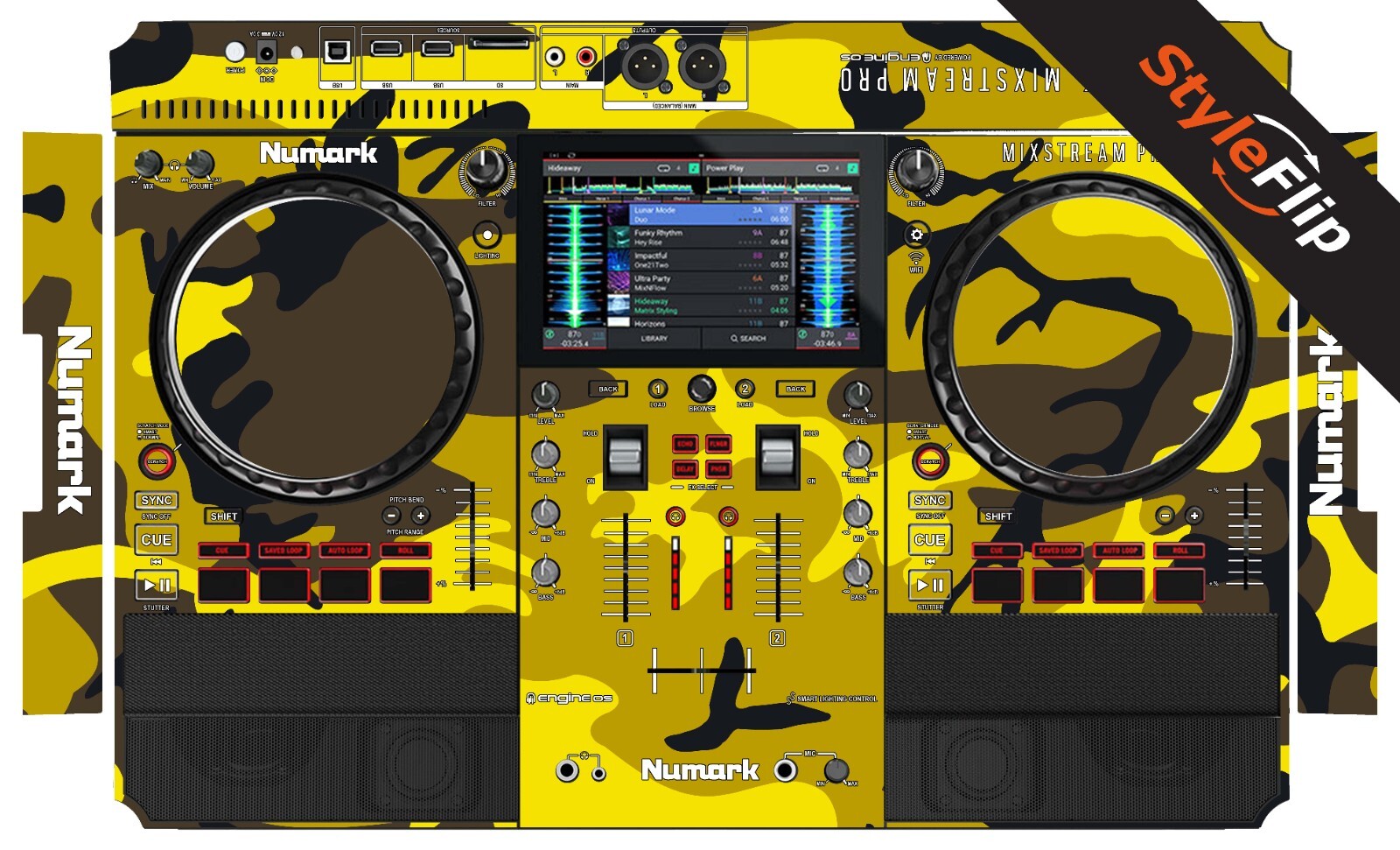 Numark Mixstream Pro Skin | Yellow Camo | Protective Decal | StyleFlip Skins