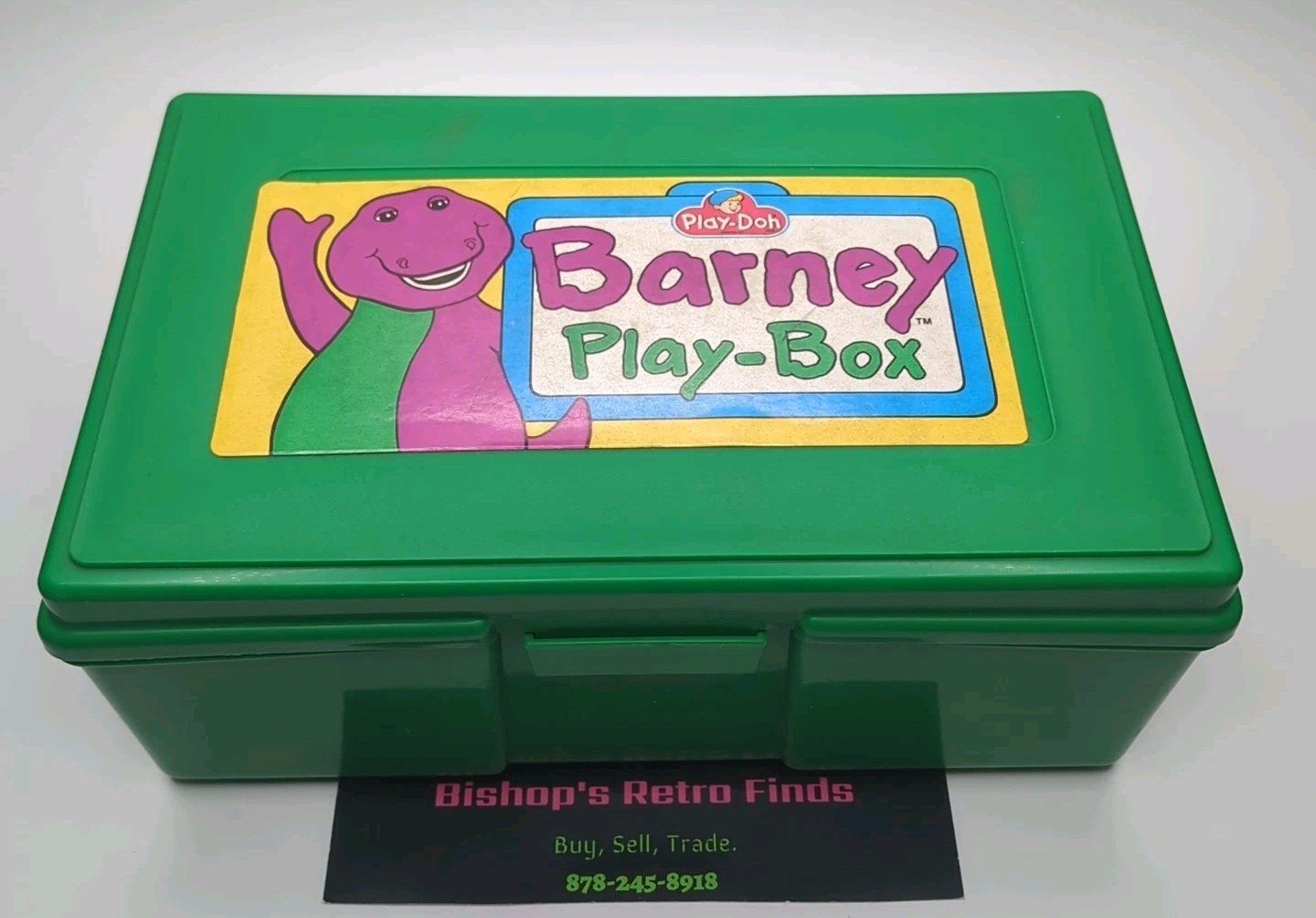 Vtg Barney Play-Doh Play Box Lunchbox. Mat, Mold Toys & Mold Shapes Tonka Corp.