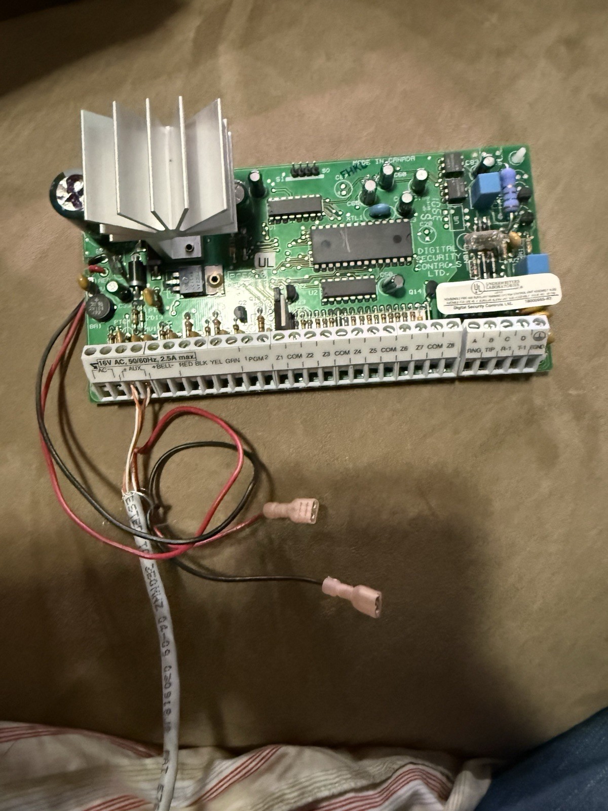 👍 Great Condition DSC PC5010 Alarm System PowerSeries Board & PC5516Z Keypad