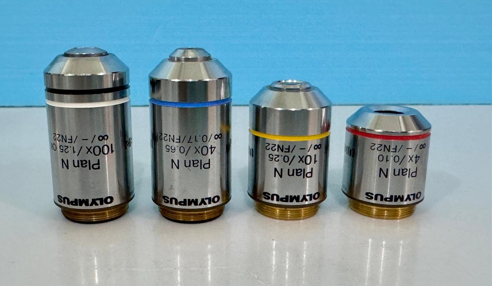 Olympus BX50F4 Microscope Plan N 4x 10x 40x 100x Olympus Objectives, DHL Ship