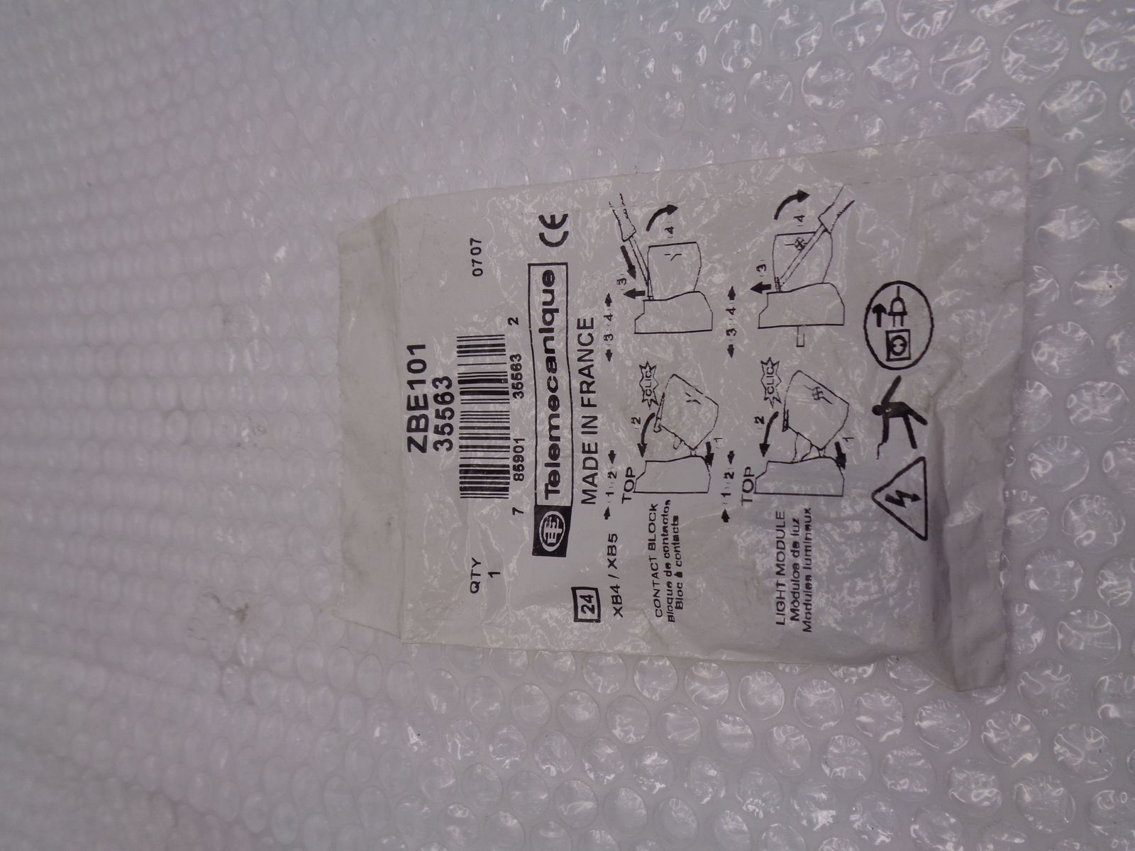 TELEMECANIQUE ZBE101 CONTACT BLOCK NSMP