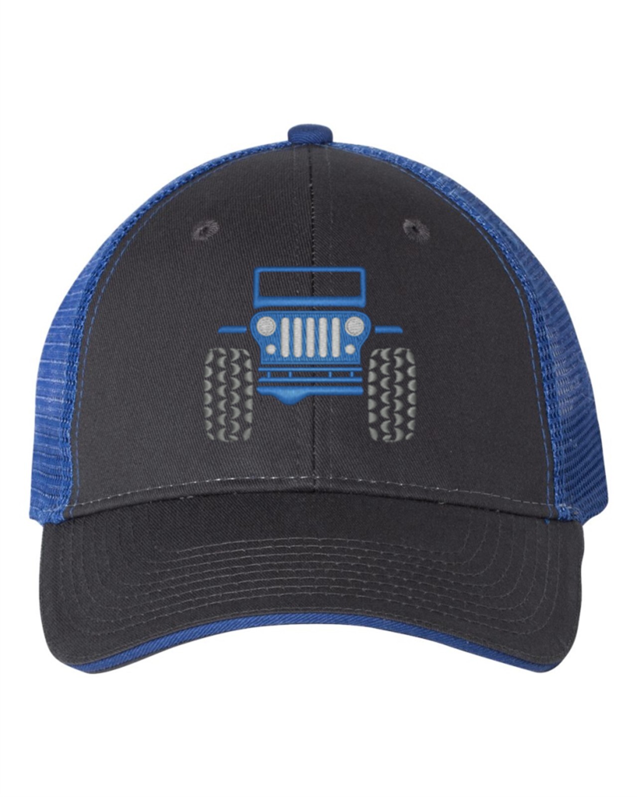 Low Profile Trucker Cap - Jeep - Charcoal/Royal/Midnight/Patriot/Deep Water/Blue