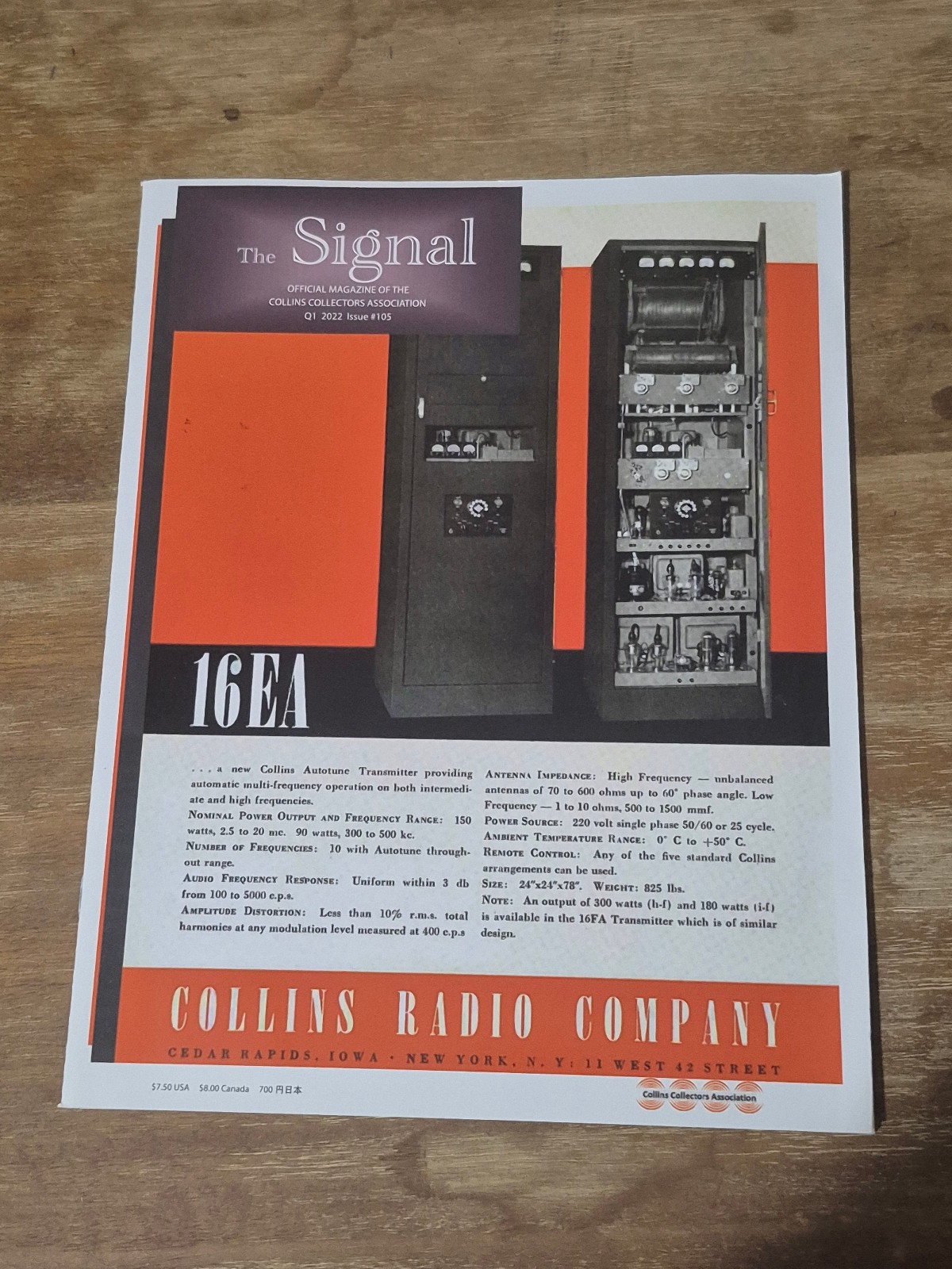 COLLINS RADIO The Signal quarterly collectors newsletter #105 Q1 2022 HAM Radio