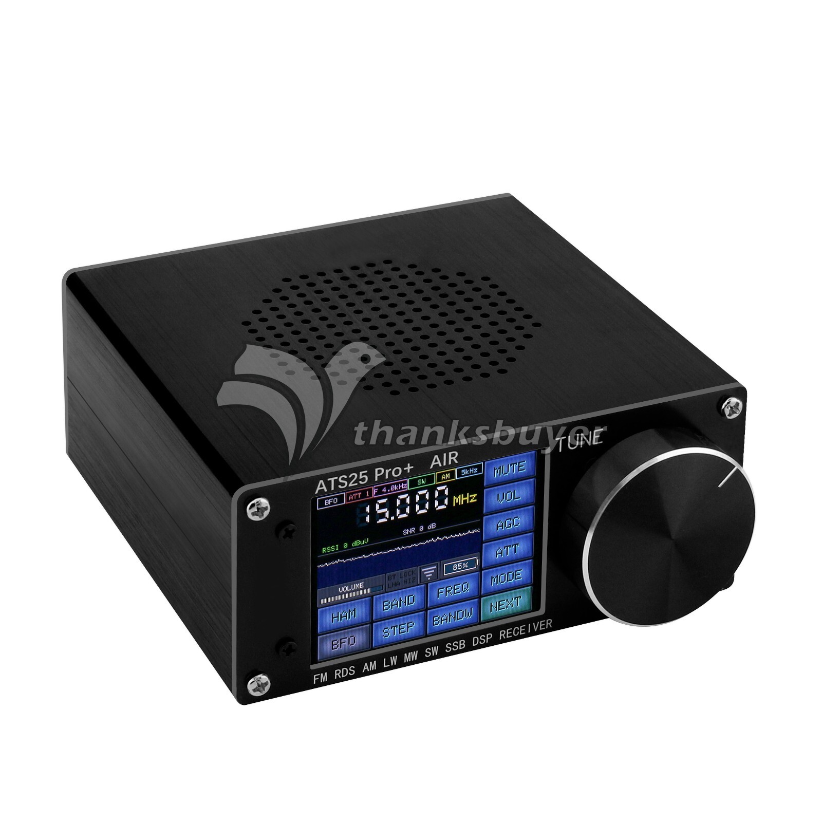 HAMGEEK ATS25 Pro+ FM SW SSB MW LW AIR SDR Receiver Aviation Band Receiver USA