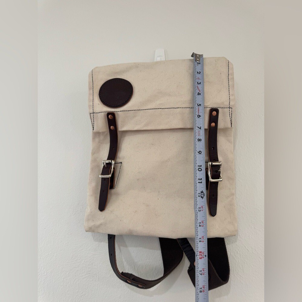 Duluth Pack Monarch Canvas Backpack w/ Leather Accents Vintage